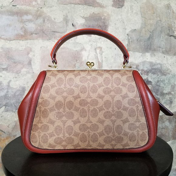 Coach Frame Bag In Signature Canvas - Picture 2 of 12